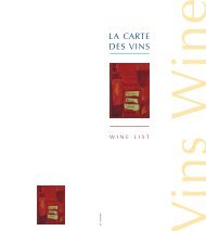 LA CARTE DES VINS - Brittany Ferries