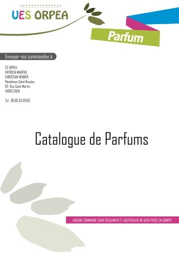 Catalogue de Parfums - ce orpea