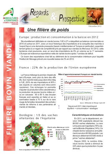 Bovins viande - Chambre d'Agriculture de la Dordogne