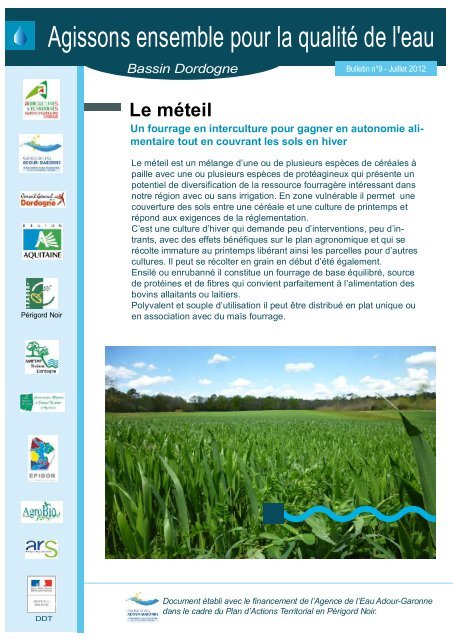 Le mÃ©teil - Chambre d'Agriculture de la Dordogne