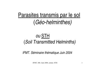 Geo-Helminthes