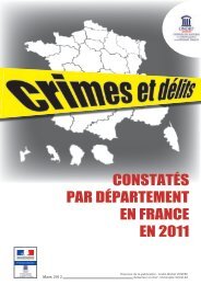 CONSTATÃS PAR DÃPARTEMENT EN FRANCE EN 2011 - inhesj