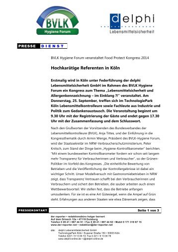 Hochkarätige Referenten in Köln