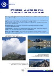 RANDONNEE - La vallÃ©e des avals - Parc national de la Vanoise