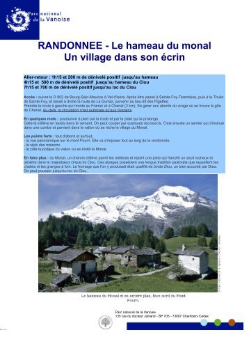 Le hameau du monal Un village dans son Ã©crin - Parc national de la ...