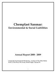 Chemplast Sanmar: - SIPCOT Area Community Environmental ...