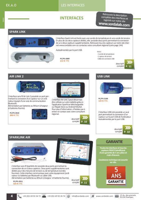 Catalogue CollÃ¨ge Physique 2013-2014 - sordalab