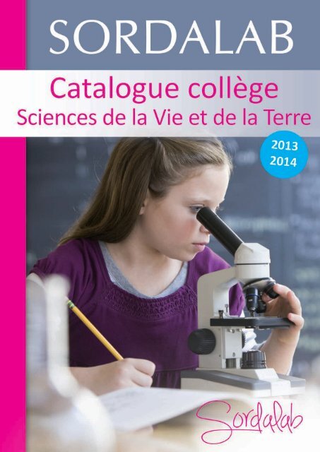 Catalogue CollÃ¨ge SVT 2013-2014 - sordalab