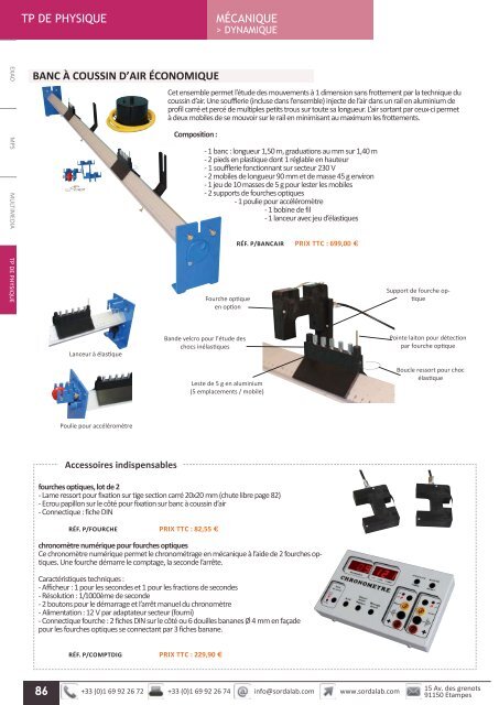 Catalogue PHYSIQUE 2012 - sordalab