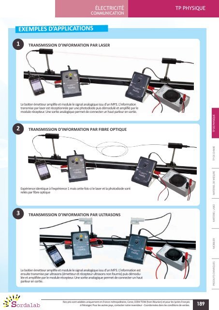 Catalogue PHYSIQUE 2012 - sordalab