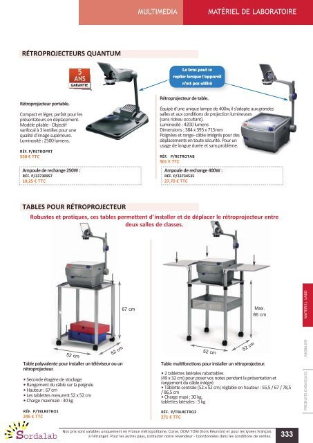 Catalogue PHYSIQUE 2012 - sordalab