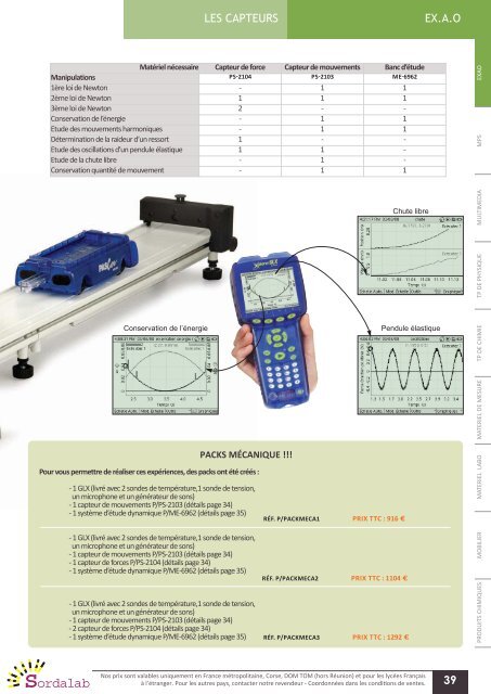 Catalogue PHYSIQUE 2012 - sordalab