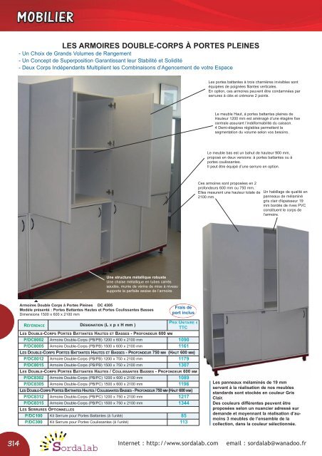 Mobilier - sordalab