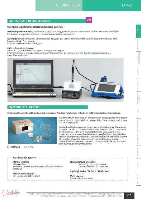 Catalogue LycÃ©e SVT 2013-2014 - sordalab