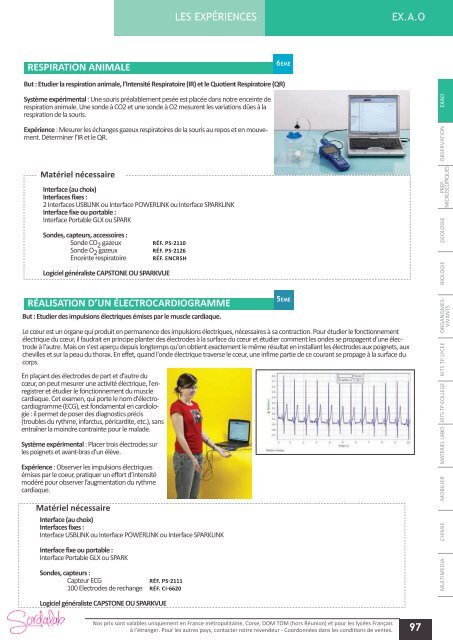 Catalogue LycÃ©e SVT 2013-2014 - sordalab