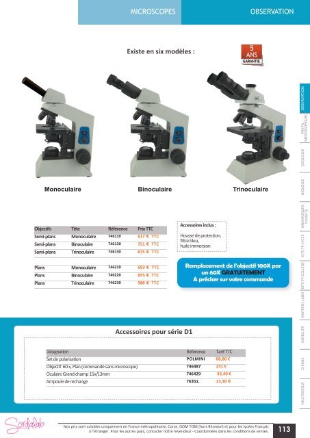 Catalogue LycÃ©e SVT 2013-2014 - sordalab