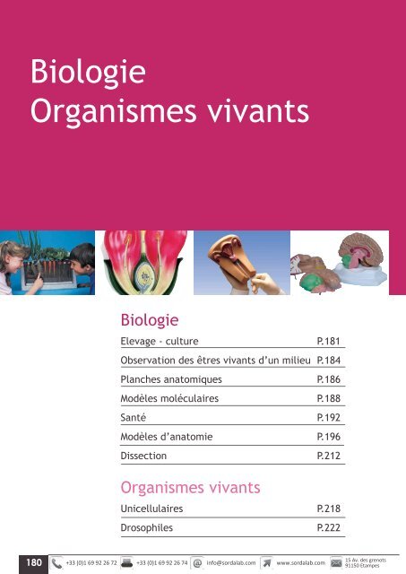 Catalogue LycÃ©e SVT 2013-2014 - sordalab