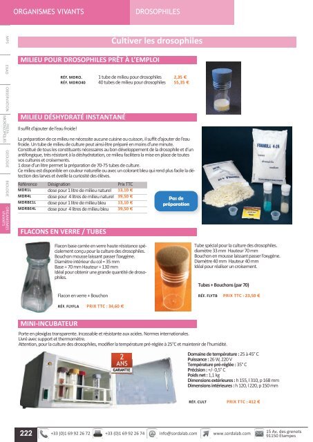 Catalogue LycÃ©e SVT 2013-2014 - sordalab