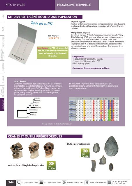 Catalogue LycÃ©e SVT 2013-2014 - sordalab