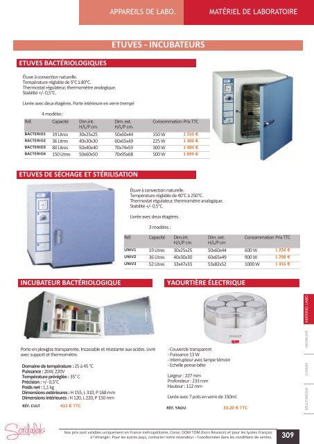 Catalogue LycÃ©e SVT 2013-2014 - sordalab