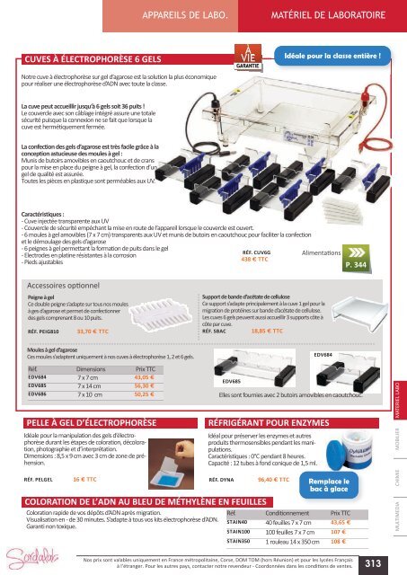 Catalogue LycÃ©e SVT 2013-2014 - sordalab