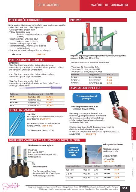 Catalogue LycÃ©e SVT 2013-2014 - sordalab