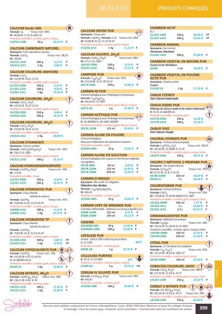 Catalogue LycÃ©e SVT 2013-2014 - sordalab