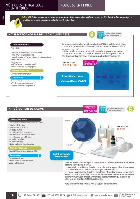 Catalogue LycÃ©e SVT 2013-2014 - sordalab