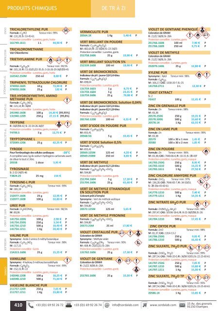 Catalogue LycÃ©e SVT 2013-2014 - sordalab