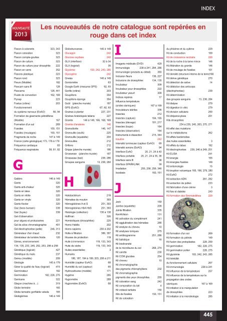 Catalogue LycÃ©e SVT 2013-2014 - sordalab