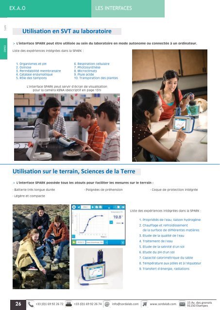 Catalogue LycÃ©e SVT 2013-2014 - sordalab