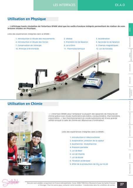 Catalogue LycÃ©e SVT 2013-2014 - sordalab