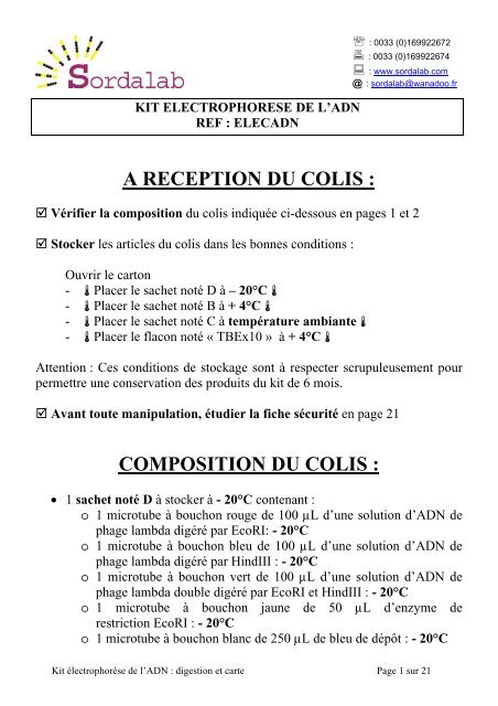 + 4Â°C - Sordalab