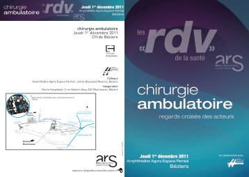 Programme de la journÃ©e - ARS Languedoc-Roussillon