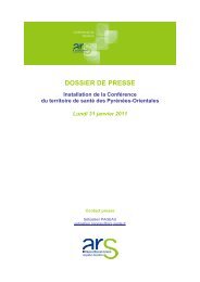 DOSSIER DE PRESSE - ARS Languedoc-Roussillon
