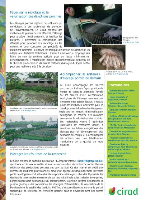 Inventer une nouvelle agriculture - Cirad