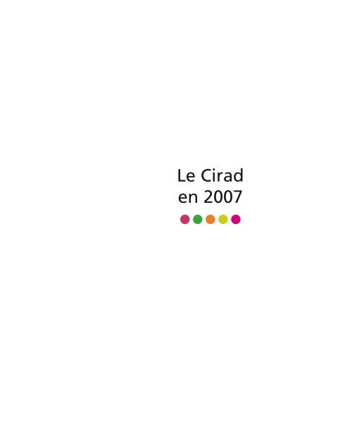 Le Cirad en 2007