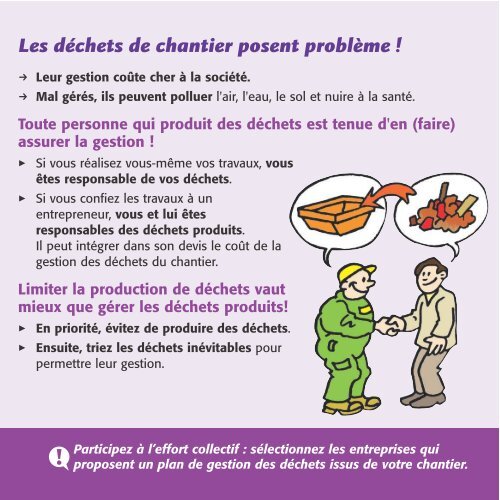 Déchets de chantier