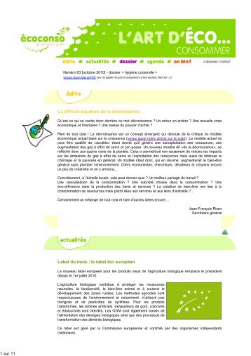 Version imprimable en PDF - écoconso