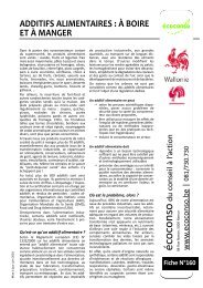 additifs alimentaires - écoconso