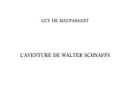 MAUPASSANT ï¼ L'Aventure de Walter Schnaffs