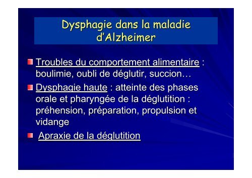 Prévention des complications de la dysphagie du ... - CClin Sud-Est