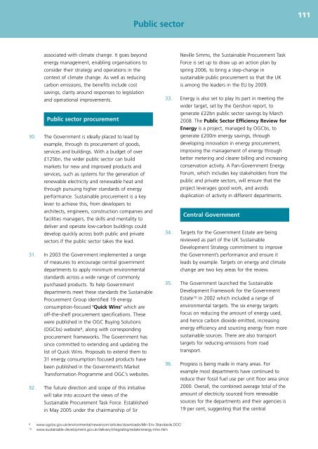 UK Climate Change Programme 2006 - JNCC - Defra