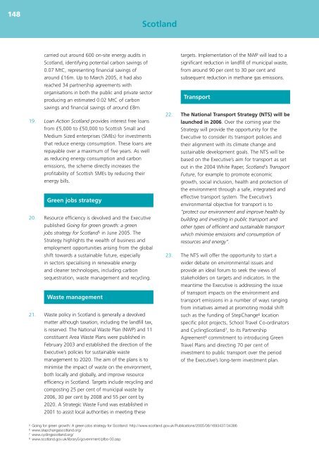 UK Climate Change Programme 2006 - JNCC - Defra