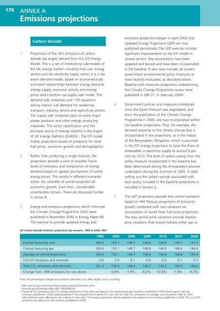 UK Climate Change Programme 2006 - JNCC - Defra