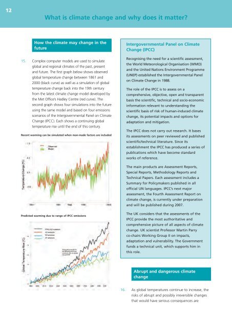 UK Climate Change Programme 2006 - JNCC - Defra