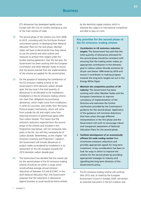 UK Climate Change Programme 2006 - JNCC - Defra