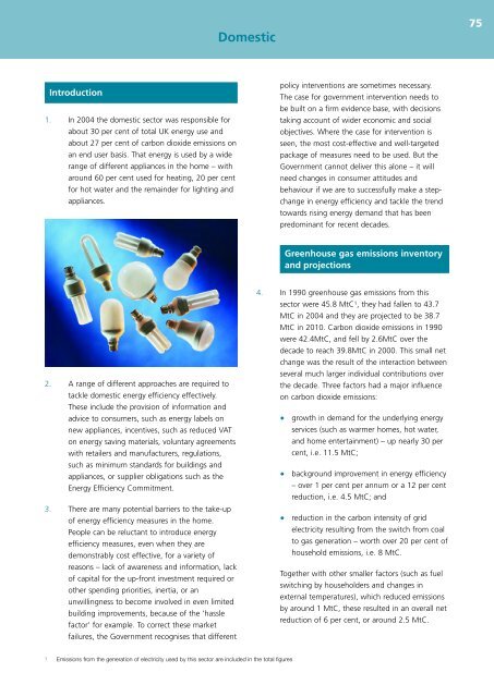 UK Climate Change Programme 2006 - JNCC - Defra