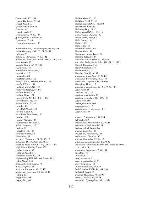 Part 2: Nematocera and Aschiza not dealt with by Falk (1991) - JNCC