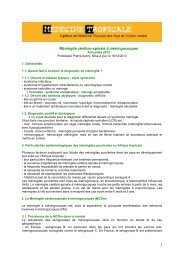 1 MÃ©ningite cÃ©rÃ©bro-spinale Ã  mÃ©ningocoques